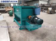 Recycled Plastic Granulation Horizontal Ribbon Mixer Air Operated Outlet 300KG